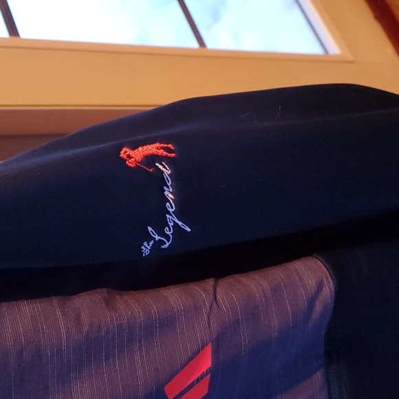 Adidas Textured Anorak Blue 2-Toned Cinched Sz. L Hoodie - Picture 6 of 16